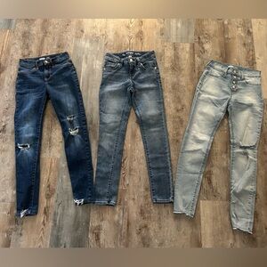 3 pairs of girls jeans size 12